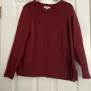 BB Dakota Burnt Orange Chenille Sweater